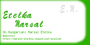 etelka marsal business card